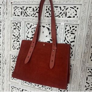 Spartina 449 Suede Leather Ginger‎ Siren Taylor Tote